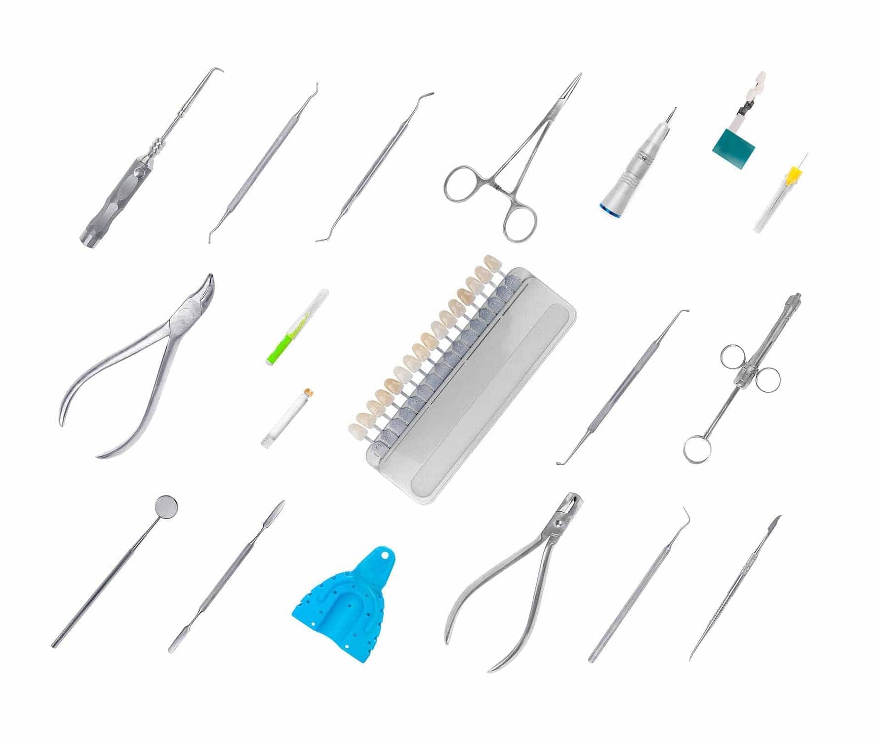 various dental instruments